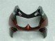 Kawasaki EX250 Motorrad Verkleidung 2008-2012 - Glanzendes Schwarz Kastanienbraun Rot
