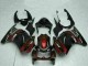 Kawasaki EX250 Motorrad Verkleidung 2008-2012 - Glanzendes Schwarz Kastanienbraun Rot