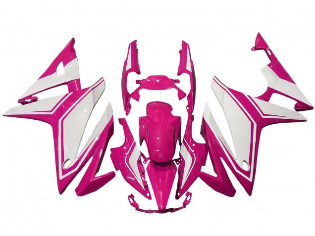 Honda CBR500R Motorrad Verkleidung 2016-2018 - Rosa Weiss
