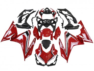 Honda CBR500R Motorrad Verkleidung 2022-2023 - Rot Weiss Schwarz