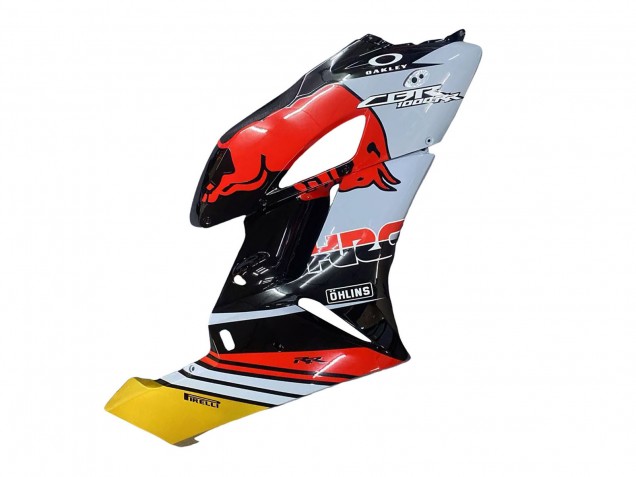 Honda CBR1000RR Motorrad Verkleidung 2004-2005 - Gelb Rot Weiss Glanzendes Red Bull Repsol HRC