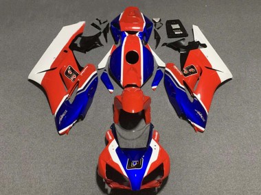 Honda CBR1000RR Motorrad Verkleidung 2004-2005 - Weiss Rot Blau 6