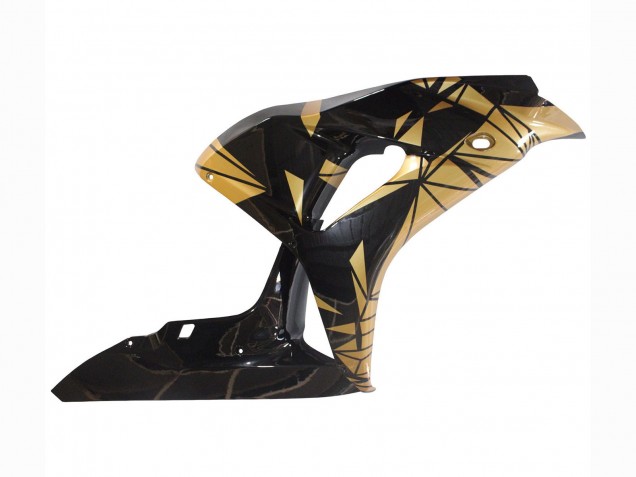 Honda CBR1000RR Motorrad Verkleidung 2006-2007 - Gold Glanzendes Schwarz
