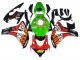 Honda CBR1000RR Motorrad Verkleidung 2008-2011 - Grun Orange Glanzendes Schwarz Rossi Michelin 46
