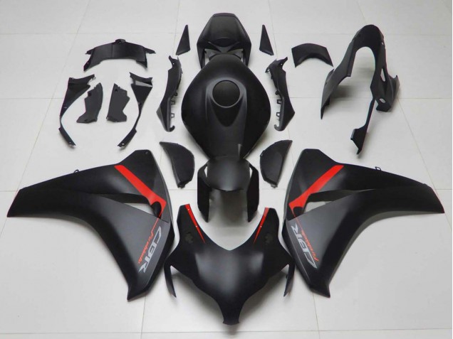 Honda CBR1000RR Motorrad Verkleidung 2008-2011 - Matt Schwarz Rot Fireblade