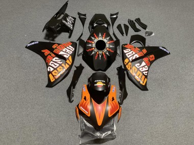 Honda CBR1000RR Motorrad Verkleidung 2008-2011 - Matt Schwarz Orange Repsol Rossi