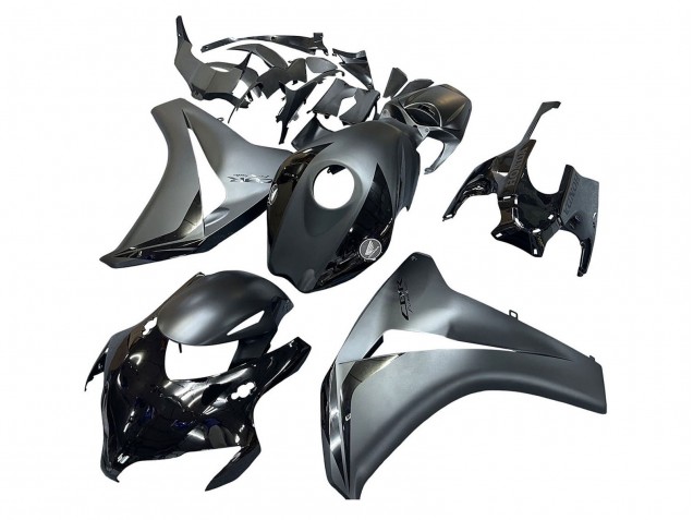 Honda CBR1000RR Motorrad Verkleidung 2008-2011 - Grau Glanzendes Schwarz