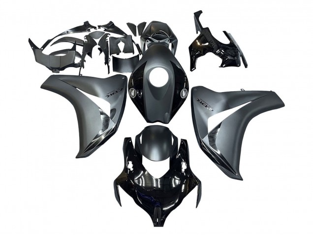 Honda CBR1000RR Motorrad Verkleidung 2008-2011 - Grau Glanzendes Schwarz