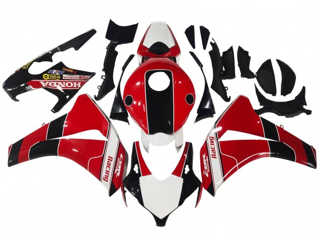 Honda CBR1000RR Motorrad Verkleidung 2008-2011 - Rot Weiss Glanzendes Schwarz Rennen