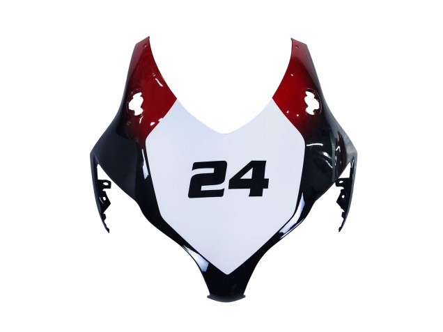 Honda CBR1000RR Motorrad Verkleidung 2008-2011 - Weiss Rot Glanzendes Schwarz Rennen 24
