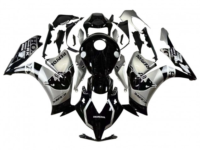 Honda CBR1000RR Motorrad Verkleidung 2012-2016 - Silber Glanzendes Schwarz Repsol Red Bull