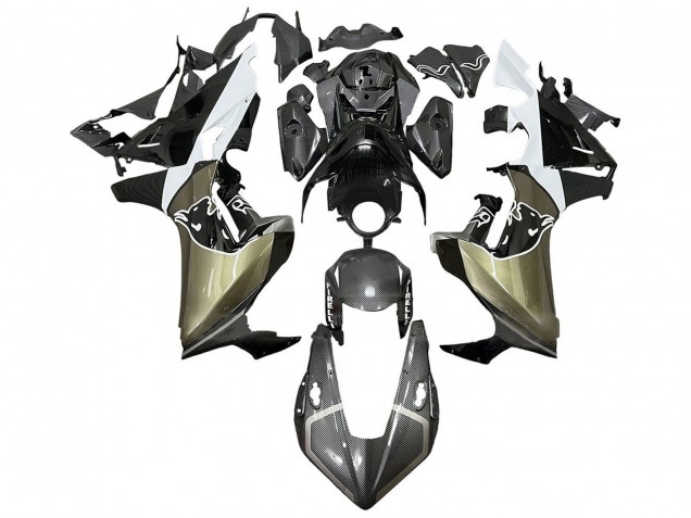 Honda CBR1000RR Motorrad Verkleidung 2017-2023 - Grau Weiss Schwarz Carbonfaser