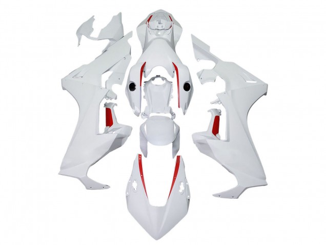 Honda CBR1000RR Motorrad Verkleidung 2017-2023 - Weiss mit Rot Linie