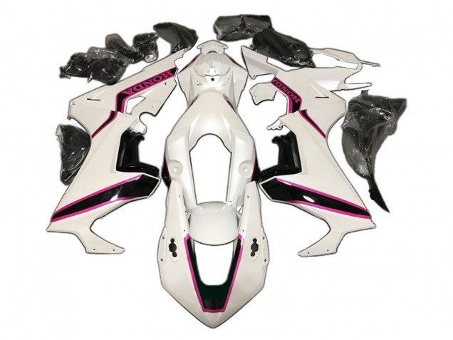Honda CBR1000RR Motorrad Verkleidung 2017-2023 - Weiss Rosa Glanzendes Schwarz