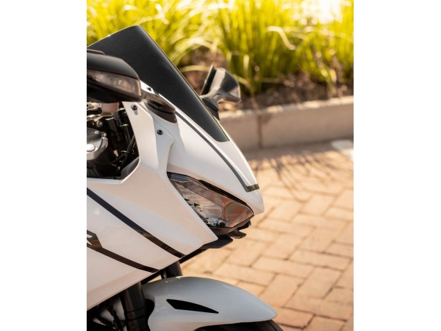 Honda CBR1000RR Motorrad Verkleidung 2017-2023 - Weiss mit Schwarz Streifen Fireblade