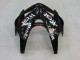 Honda CBR600RR Motorrad Verkleidung 2005-2006 - Glanzendes Schwarz Weiss West