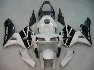 Honda CBR600RR Motorrad Verkleidung 2005-2006 - Schwarz Weiss Rennen