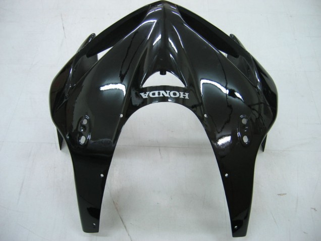 Honda CBR600RR Motorrad Verkleidung 2005-2006 - Glanzendes Schwarz Grau Flamme
