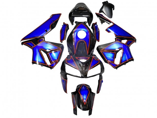 Honda CBR600RR Motorrad Verkleidung 2005-2006 - Blau Schwarz mit Rot Linie