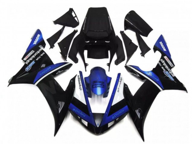 Yamaha YZF R1 Motorrad Verkleidung 2002-2003 - Schwarz Weiss Blau