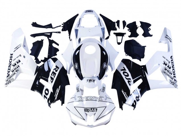 Honda CBR600RR Motorrad Verkleidung 2013-2023 - Weiss Glanzendes Schwarz Repsol