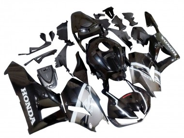 Honda CBR600RR Motorrad Verkleidung 2013-2023 - Silber Glanzendes Schwarz