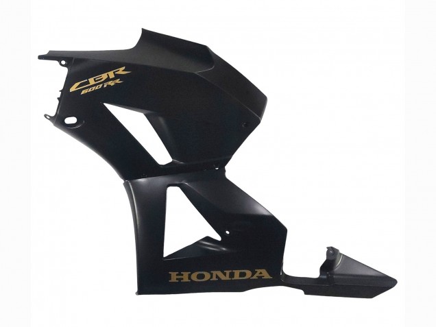 Honda CBR600RR Motorrad Verkleidung 2013-2023 - Matt Schwarz Gold Aufkleber