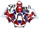Honda CBR600RR Motorrad Verkleidung 2013-2023 - Weiss Rot Blau HRC
