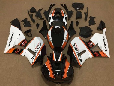 Honda CBR600RR Motorrad Verkleidung 2013-2023 - Weiss Orange Glanzendes Schwarz Repsol