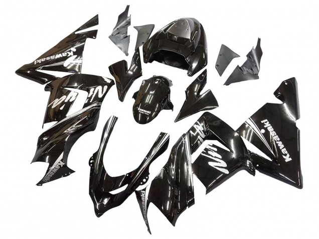 Kawasaki ZX10R Motorrad Verkleidung 2004-2005 - Glanzendes Schwarz Ninja