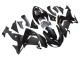 Kawasaki ZX10R Motorrad Verkleidung 2006-2007 - Matt Schwarz Glanzendes Schwarz