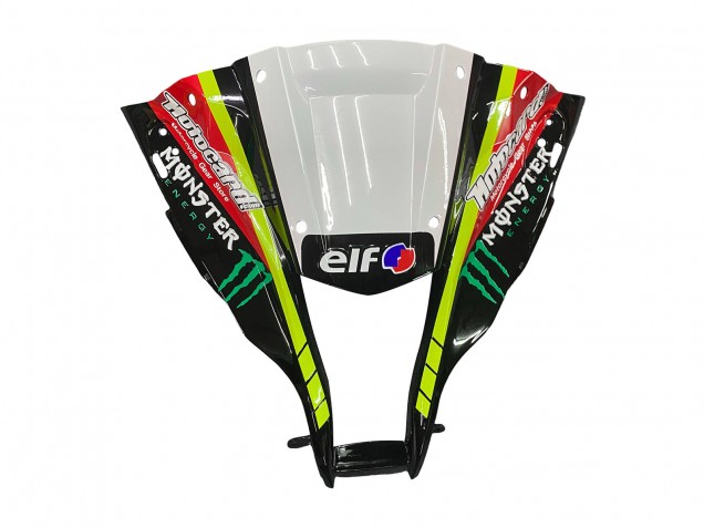 Kawasaki ZX10R Motorrad Verkleidung 2011-2015 - Grun Gelb Schwarz Weiss Elf Monster