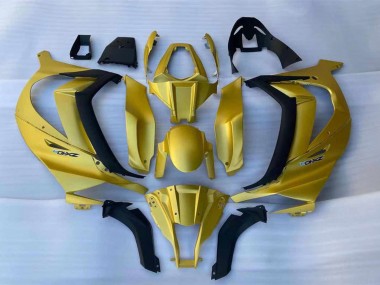 Kawasaki ZX10R Motorrad Verkleidung 2011-2015 - Gold Schwarz