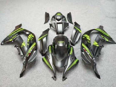 Kawasaki ZX10R Motorrad Verkleidung 2016-2020 - Matt Schwarz Grun