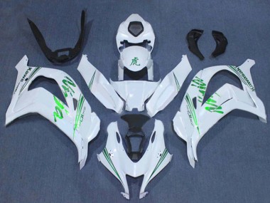 Kawasaki ZX10R Motorrad Verkleidung 2016-2020 - Weiss Grun Ninja
