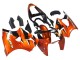 Kawasaki ZX6R Motorrad Verkleidung 2000-2002 - Orange Schwarz