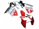 Kawasaki ZX6R Motorrad Verkleidung 2000-2002 - Weiss Rot Schwarz