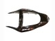 Kawasaki ZX6R Motorrad Verkleidung 2003-2004 - Glanzendes Schwarz Rot Flamme