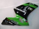 Kawasaki ZX6R Motorrad Verkleidung 2003-2004 - Grun Schwarz Elf Bridgestone