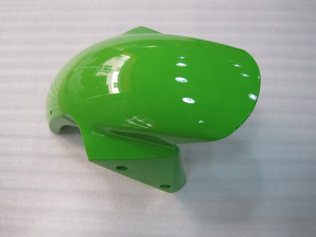 Kawasaki ZX6R Motorrad Verkleidung 2003-2004 - Grun Schwarz Elf Bridgestone