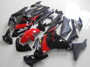 Honda CBR250RR Motorrad Verkleidung 2011-2015 - Glanzendes Schwarz Rot