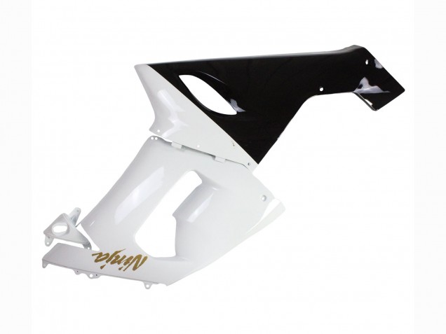 Kawasaki ZX6R Motorrad Verkleidung 2005-2006 - Weiss Schwarz Gold Ninja