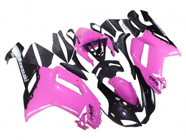 Kawasaki ZX6R Motorrad Verkleidung 2007-2008 - Schwarz Rosa Ninja