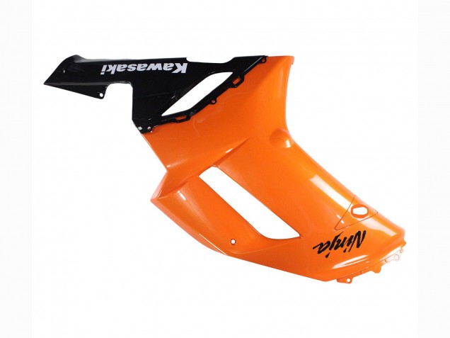 Kawasaki ZX6R Motorrad Verkleidung 2007-2008 - Orange Schwarz Ninja