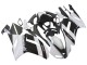 Kawasaki ZX6R Motorrad Verkleidung 2007-2008 - Weiss Schwarz