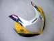 Suzuki GSXR1000 Motorrad Verkleidung 2000-2002 - Gelb Dunkel Blau Weiss Motul Corona