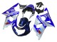 Suzuki GSXR1000 Motorrad Verkleidung 2000-2002 - Blau Weiss Silber Castrol Dunlop
