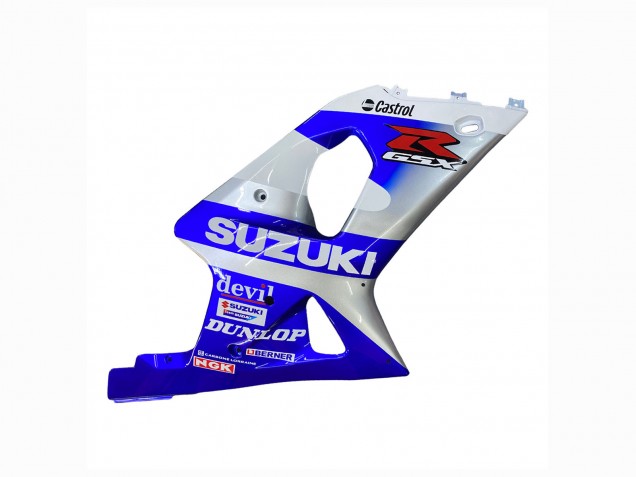 Suzuki GSXR1000 Motorrad Verkleidung 2000-2002 - Blau Weiss Silber Castrol Dunlop