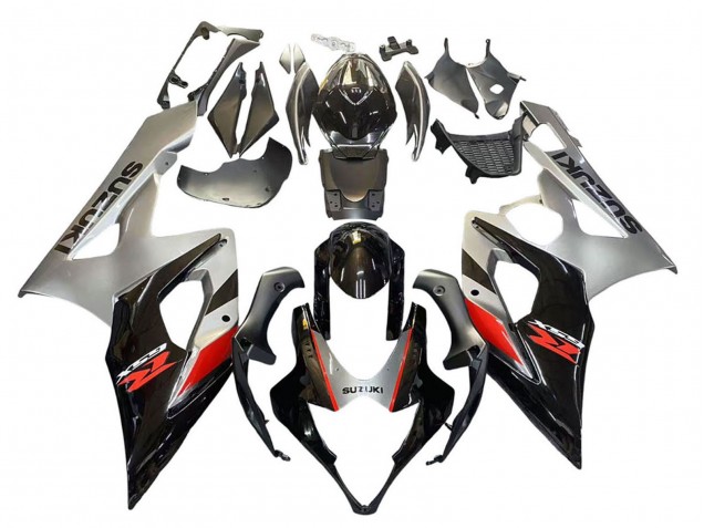 Suzuki GSXR 1000 Motorrad Verkleidung 2005-2006 - Schwarz Grau Rot