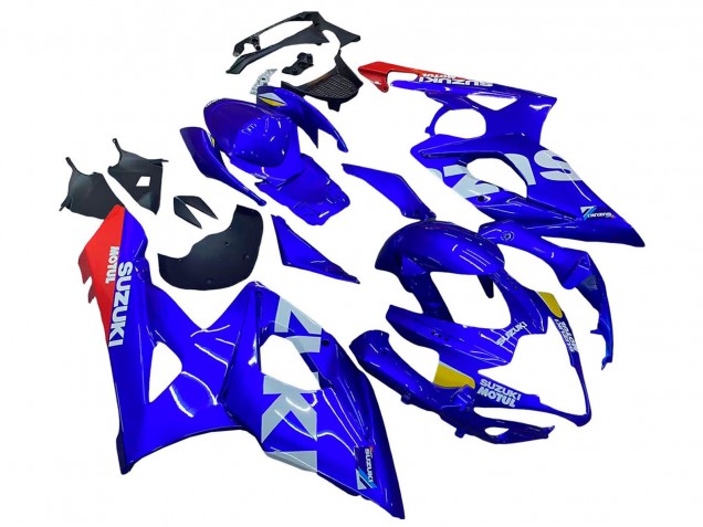Suzuki GSXR 1000 Motorrad Verkleidung 2005-2006 - Blau Gelb Weiss Rot Motul